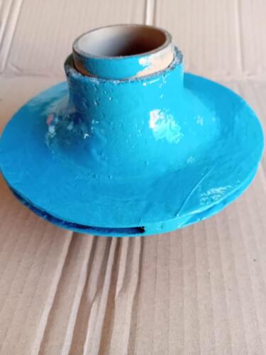 Revisione girante pompa acqua in alluminio non più  in produzione, rifacimento parti mancante e in fine protezione con prodotto  ceramico anti corrosione.