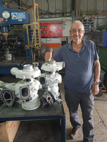 lavorazione turbine K36 per Motori MAN 8